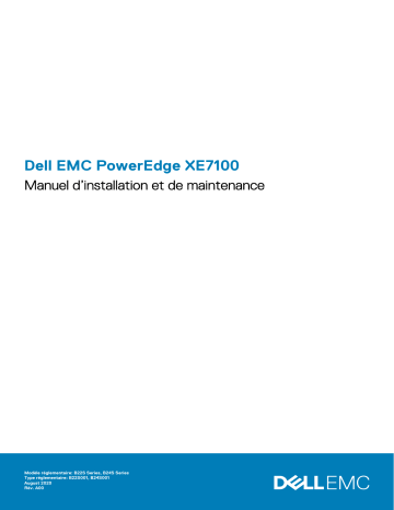 Dell PowerEdge XE7100 server Manuel du propriétaire | Fixfr