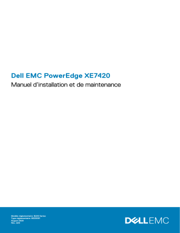 Dell PowerEdge XE7420 server Manuel du propriétaire | Fixfr