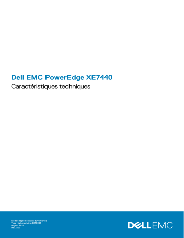 Dell PowerEdge XE7440 server Guide de référence | Fixfr