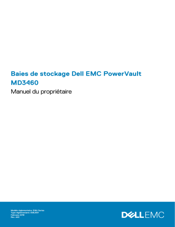 Dell PowerVault MD3460 storage Manuel du propriétaire | Fixfr
