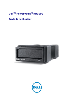 Dell PowerVault RD1000 storage Manuel utilisateur