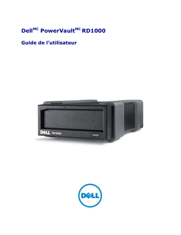 Dell PowerVault RD1000 storage Manuel utilisateur | Fixfr