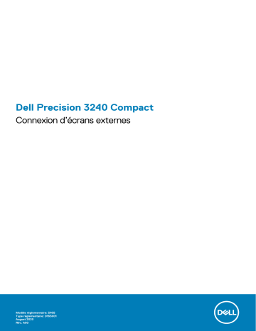 Dell Precision 3240 Compact workstation Manuel du propriétaire | Fixfr