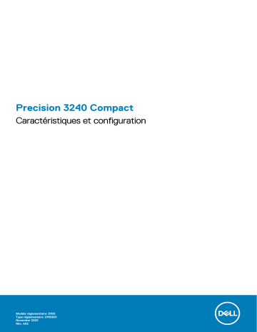 Dell Precision 3240 Compact workstation Manuel du propriétaire | Fixfr