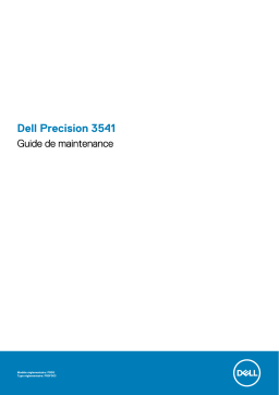 Dell Precision 3541 Manuel du propriétaire