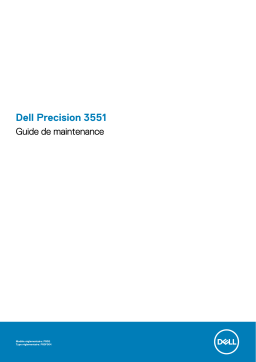 Dell Precision 3551 Manuel du propriétaire