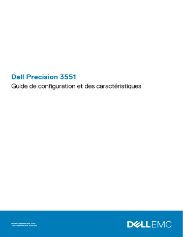 Dell Precision 3551 Guide de démarrage rapide | Fixfr