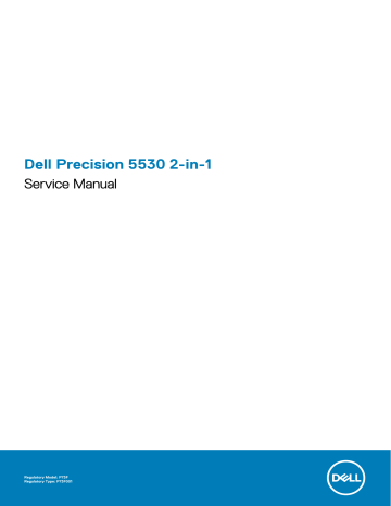 Dell Precision 5530 2 in 1 Manuel du propriétaire | Fixfr