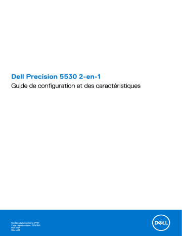 Dell Precision 5530 2 in 1 Manuel du propriétaire | Fixfr