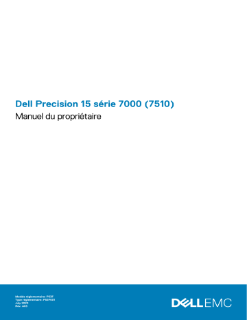 Dell Precision 7510 Manuel du propriétaire | Fixfr
