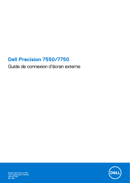 Dell Precision 7550 Manuel utilisateur