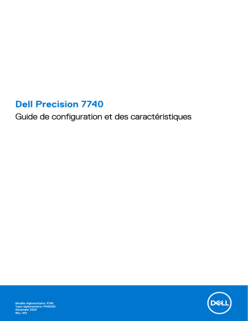 Dell Precision 7740 Manuel du propriétaire | Fixfr
