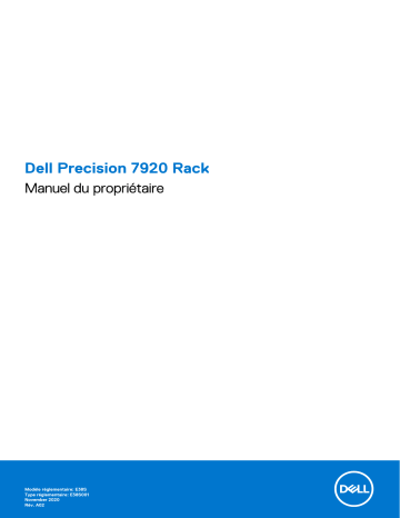 Dell Precision 7920 Rack workstation Manuel du propriétaire | Fixfr