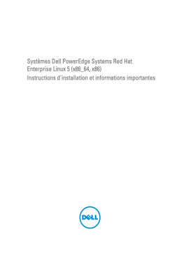 Dell Red Hat Enterprise Linux Version 5 software Manuel utilisateur