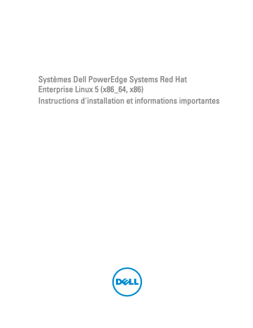 Dell Red Hat Enterprise Linux Version 5 software Manuel utilisateur | Fixfr