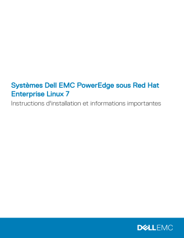Dell Red Hat Enterprise Linux Version 7 software Manuel utilisateur | Fixfr