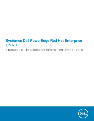 Dell Red Hat Enterprise Linux Version 7 software Manuel du propriétaire | Fixfr