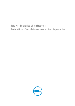 Dell Red Hat Enterprise Virtualization 3 software Manuel utilisateur