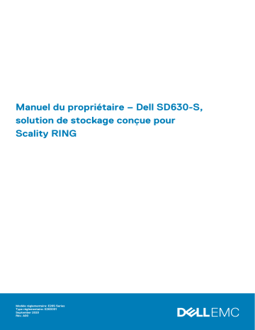 Dell SD630-S storage Manuel du propriétaire | Fixfr