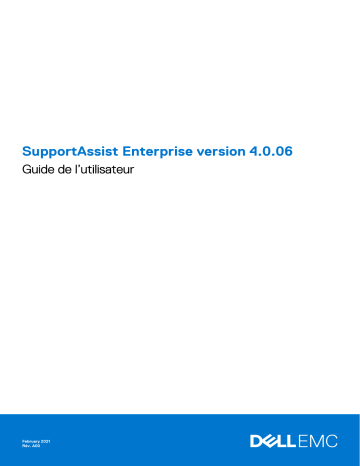 Dell SupportAssist Enterprise Virtual Appliance 4.x software Manuel utilisateur | Fixfr