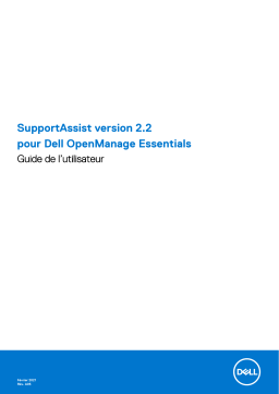 Dell SupportAssist for OpenManage Essentials software Manuel utilisateur