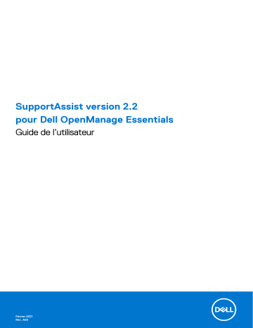 Dell SupportAssist for OpenManage Essentials software Manuel utilisateur | Fixfr