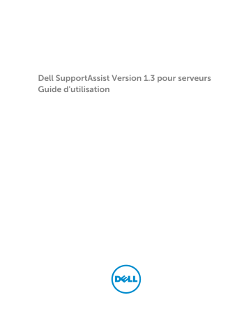 Dell SupportAssist for Servers software Manuel utilisateur | Fixfr