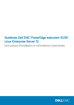 Dell SUSE Linux Enterprise Server 12 software Manuel utilisateur