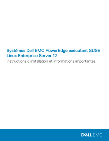 Dell SUSE Linux Enterprise Server 12 software Manuel utilisateur | Fixfr