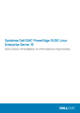 Dell SUSE Linux Enterprise Server 15 software Manuel du propriétaire