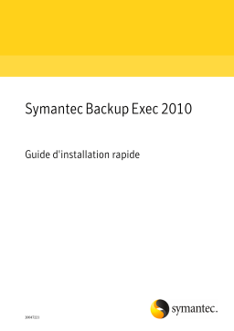 Dell Symantec Backup Exec software Guide de démarrage rapide