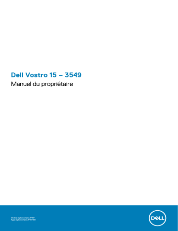 Dell Vostro 15 3549 laptop Manuel du propriétaire | Fixfr