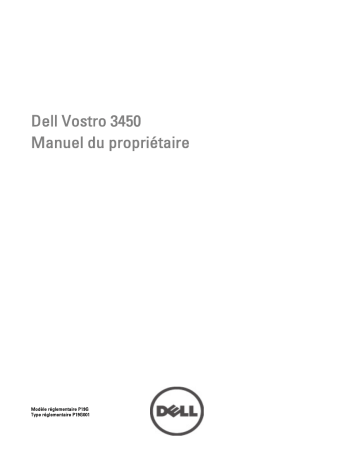 Dell Vostro 3450 laptop Manuel du propriétaire | Fixfr