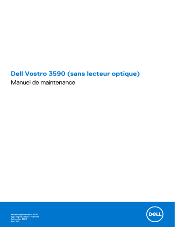 Dell Vostro 3590 laptop Manuel du propriétaire | Fixfr