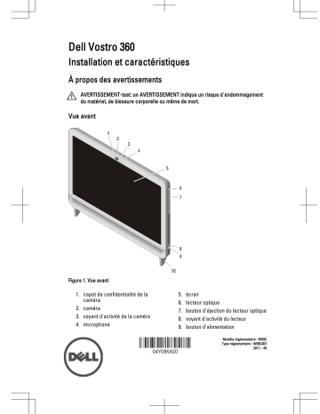 Dell Vostro 360 desktop Guide de démarrage rapide | Fixfr