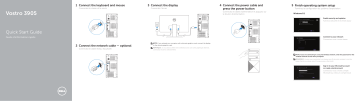 Dell Vostro 3905 desktop Guide de démarrage rapide | Fixfr