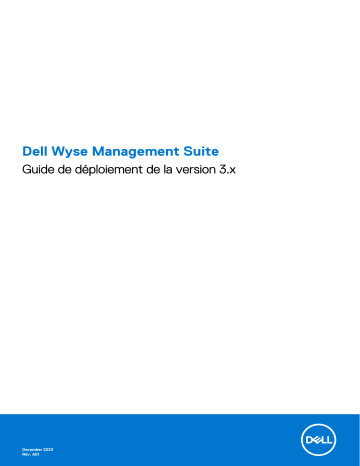 Dell Wyse Management Suite software Manuel du propriétaire | Fixfr