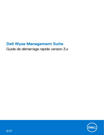 Dell Wyse Management Suite software Manuel du propriétaire | Fixfr