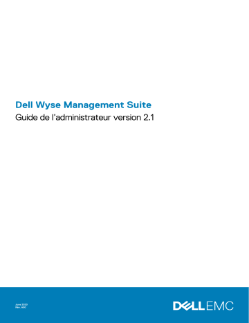 Dell Wyse Management Suite software Manuel utilisateur | Fixfr
