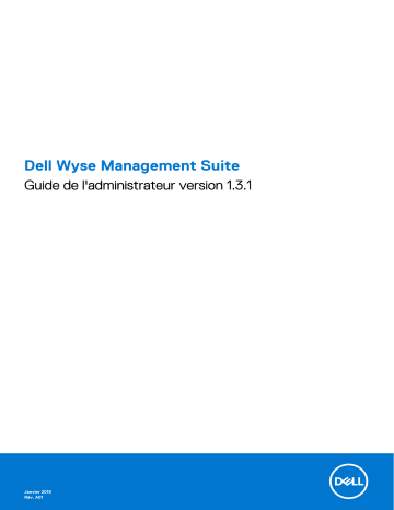 Dell Wyse Management Suite software Manuel utilisateur | Fixfr