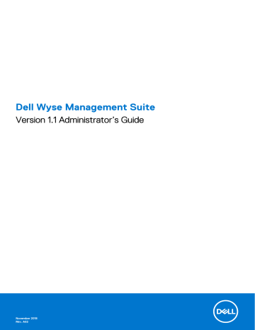 Dell Wyse Management Suite software Manuel utilisateur | Fixfr