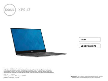 Dell XPS 13 9350 laptop spécification | Fixfr