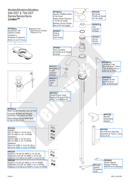 Delta 794-DST Linden Chrome 1-handle Vessel WaterSense Bathroom Sink Faucet Manuel utilisateur