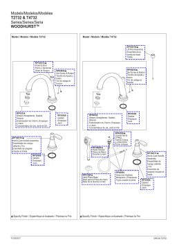 Delta T2732-RB Woodhurst Venetian Bronze 2-Handle Residential Deck-Mount Roman Bathtub Faucet Manuel utilisateur