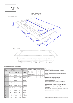 Aria Vent LITE3X10BLK 3-in x 10-in Screw On Mount Vent Cover in Matte Black Manuel utilisateur