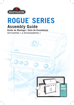 Napoleon RXT625SIBPSS-1-A Rogue XT Stainless Steel 5-Burner Liquid Propane Infrared Gas Grill Guide d'installation