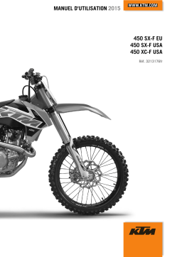 KTM 450 SX-F 2015 Manuel utilisateur