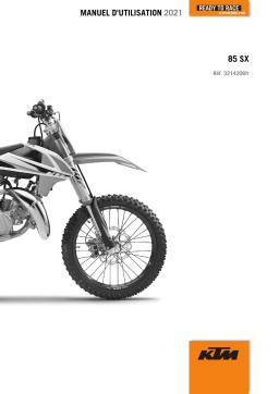 KTM 85 SX 19/16 2021 Manuel utilisateur