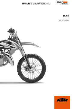 KTM 85 SX 19/16 2022 Manuel utilisateur