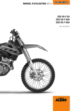 KTM 250 SX-F 2014 Manuel utilisateur